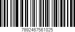Código de barras (EAN, GTIN, SKU, ISBN): '7892467561025'