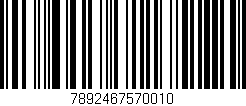 Código de barras (EAN, GTIN, SKU, ISBN): '7892467570010'