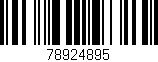 Código de barras (EAN, GTIN, SKU, ISBN): '78924895'