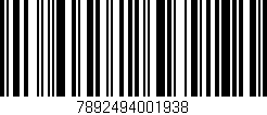 Código de barras (EAN, GTIN, SKU, ISBN): '7892494001938'