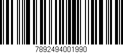 Código de barras (EAN, GTIN, SKU, ISBN): '7892494001990'