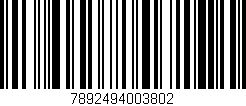Código de barras (EAN, GTIN, SKU, ISBN): '7892494003802'