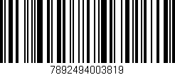 Código de barras (EAN, GTIN, SKU, ISBN): '7892494003819'