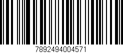 Código de barras (EAN, GTIN, SKU, ISBN): '7892494004571'
