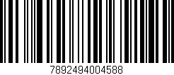 Código de barras (EAN, GTIN, SKU, ISBN): '7892494004588'