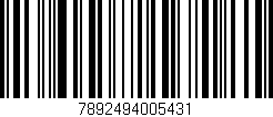 Código de barras (EAN, GTIN, SKU, ISBN): '7892494005431'