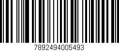 Código de barras (EAN, GTIN, SKU, ISBN): '7892494005493'