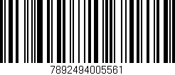 Código de barras (EAN, GTIN, SKU, ISBN): '7892494005561'