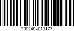 Código de barras (EAN, GTIN, SKU, ISBN): '7892494013177'