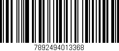 Código de barras (EAN, GTIN, SKU, ISBN): '7892494013368'