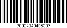 Código de barras (EAN, GTIN, SKU, ISBN): '78924949405397'
