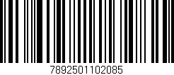 Código de barras (EAN, GTIN, SKU, ISBN): '7892501102085'