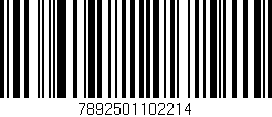 Código de barras (EAN, GTIN, SKU, ISBN): '7892501102214'