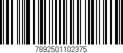 Código de barras (EAN, GTIN, SKU, ISBN): '7892501102375'