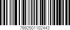 Código de barras (EAN, GTIN, SKU, ISBN): '7892501102443'