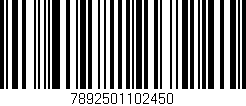 Código de barras (EAN, GTIN, SKU, ISBN): '7892501102450'