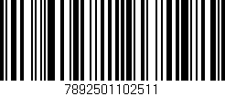 Código de barras (EAN, GTIN, SKU, ISBN): '7892501102511'