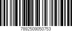 Código de barras (EAN, GTIN, SKU, ISBN): '7892509050753'