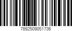 Código de barras (EAN, GTIN, SKU, ISBN): '7892509051736'