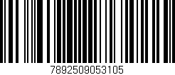 Código de barras (EAN, GTIN, SKU, ISBN): '7892509053105'