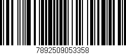 Código de barras (EAN, GTIN, SKU, ISBN): '7892509053358'