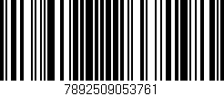Código de barras (EAN, GTIN, SKU, ISBN): '7892509053761'