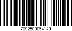 Código de barras (EAN, GTIN, SKU, ISBN): '7892509054140'