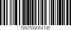 Código de barras (EAN, GTIN, SKU, ISBN): '7892509054195'