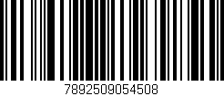 Código de barras (EAN, GTIN, SKU, ISBN): '7892509054508'