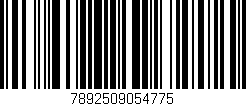 Código de barras (EAN, GTIN, SKU, ISBN): '7892509054775'