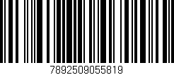 Código de barras (EAN, GTIN, SKU, ISBN): '7892509055819'