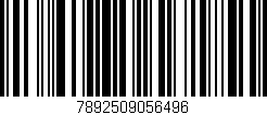 Código de barras (EAN, GTIN, SKU, ISBN): '7892509056496'