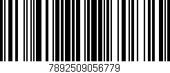 Código de barras (EAN, GTIN, SKU, ISBN): '7892509056779'
