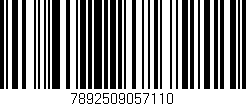 Código de barras (EAN, GTIN, SKU, ISBN): '7892509057110'