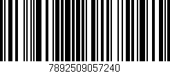Código de barras (EAN, GTIN, SKU, ISBN): '7892509057240'