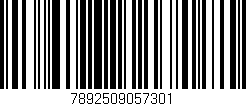 Código de barras (EAN, GTIN, SKU, ISBN): '7892509057301'