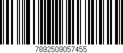 Código de barras (EAN, GTIN, SKU, ISBN): '7892509057455'