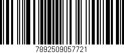 Código de barras (EAN, GTIN, SKU, ISBN): '7892509057721'