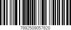 Código de barras (EAN, GTIN, SKU, ISBN): '7892509057820'