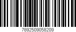 Código de barras (EAN, GTIN, SKU, ISBN): '7892509058209'