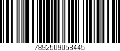 Código de barras (EAN, GTIN, SKU, ISBN): '7892509058445'