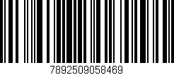 Código de barras (EAN, GTIN, SKU, ISBN): '7892509058469'