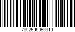 Código de barras (EAN, GTIN, SKU, ISBN): '7892509058810'