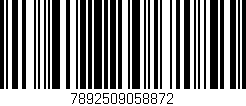 Código de barras (EAN, GTIN, SKU, ISBN): '7892509058872'