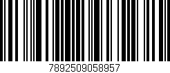 Código de barras (EAN, GTIN, SKU, ISBN): '7892509058957'