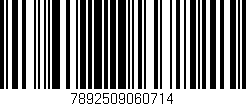 Código de barras (EAN, GTIN, SKU, ISBN): '7892509060714'