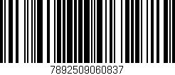Código de barras (EAN, GTIN, SKU, ISBN): '7892509060837'