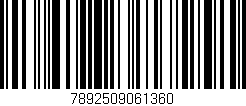 Código de barras (EAN, GTIN, SKU, ISBN): '7892509061360'