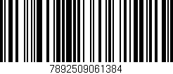 Código de barras (EAN, GTIN, SKU, ISBN): '7892509061384'