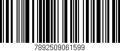 Código de barras (EAN, GTIN, SKU, ISBN): '7892509061599'